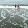 Wake Boarding on the Beach